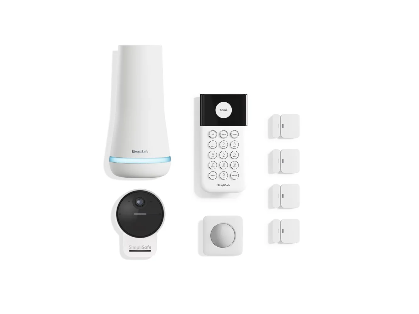 **SimpliSafe - 8pc Outdoor Home Security System - White**