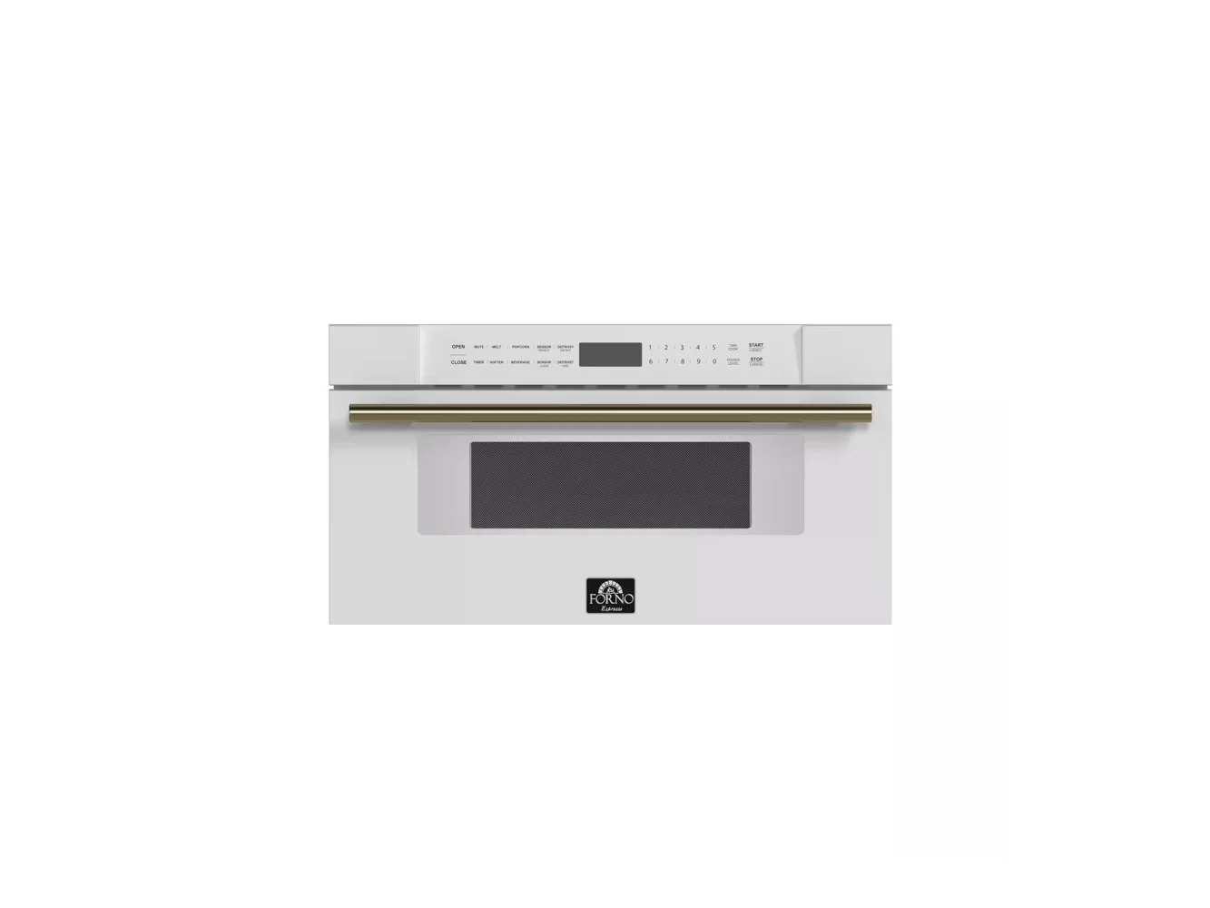 **Forno Appliances - Oliena Espresso 1.6 cu. ft. Built-in 1750W Compact Convection Oven and 1000W Microwave Combo with Sensor Cooking - White**
