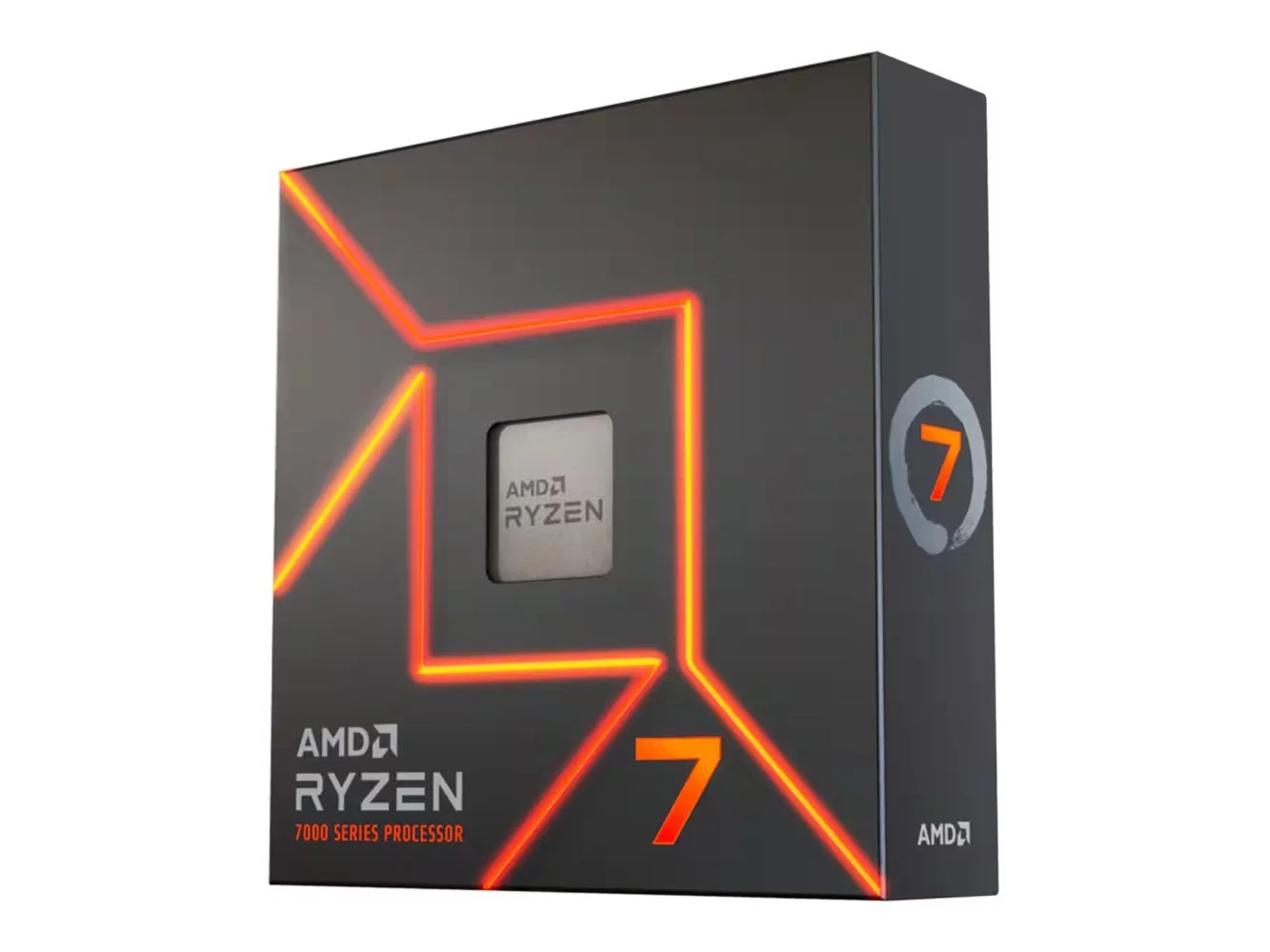 **AMD - Ryzen 7 7700X 8-Core - 16-Thread 4.5GHz (5.4 GHz Max Boost) Socket AM5 PCI Express 5.0 Unlocked Desktop Processor - Silver**