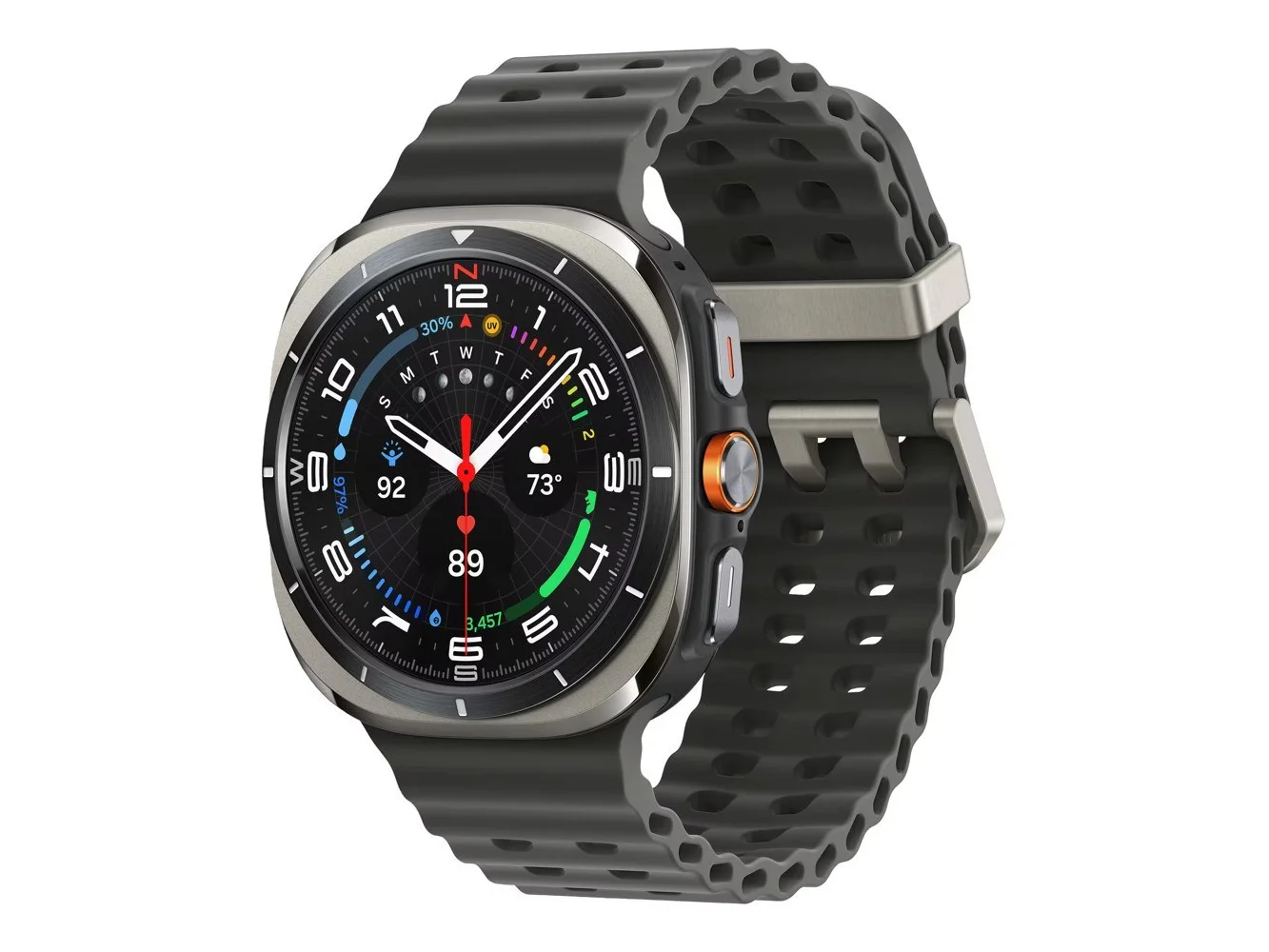 **Samsung - Galaxy Watch Ultra Titanium Smartwatch 47mm LTE - Titanium Silver - (2024)**