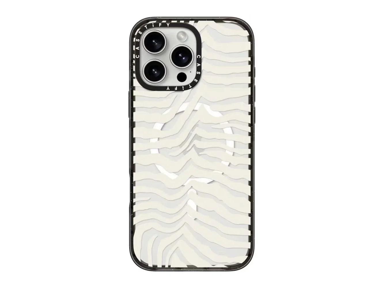 **CASETiFY - Impact Case with MagSafe for Apple iPhone 16 Pro Max - Zebra Stripe**
