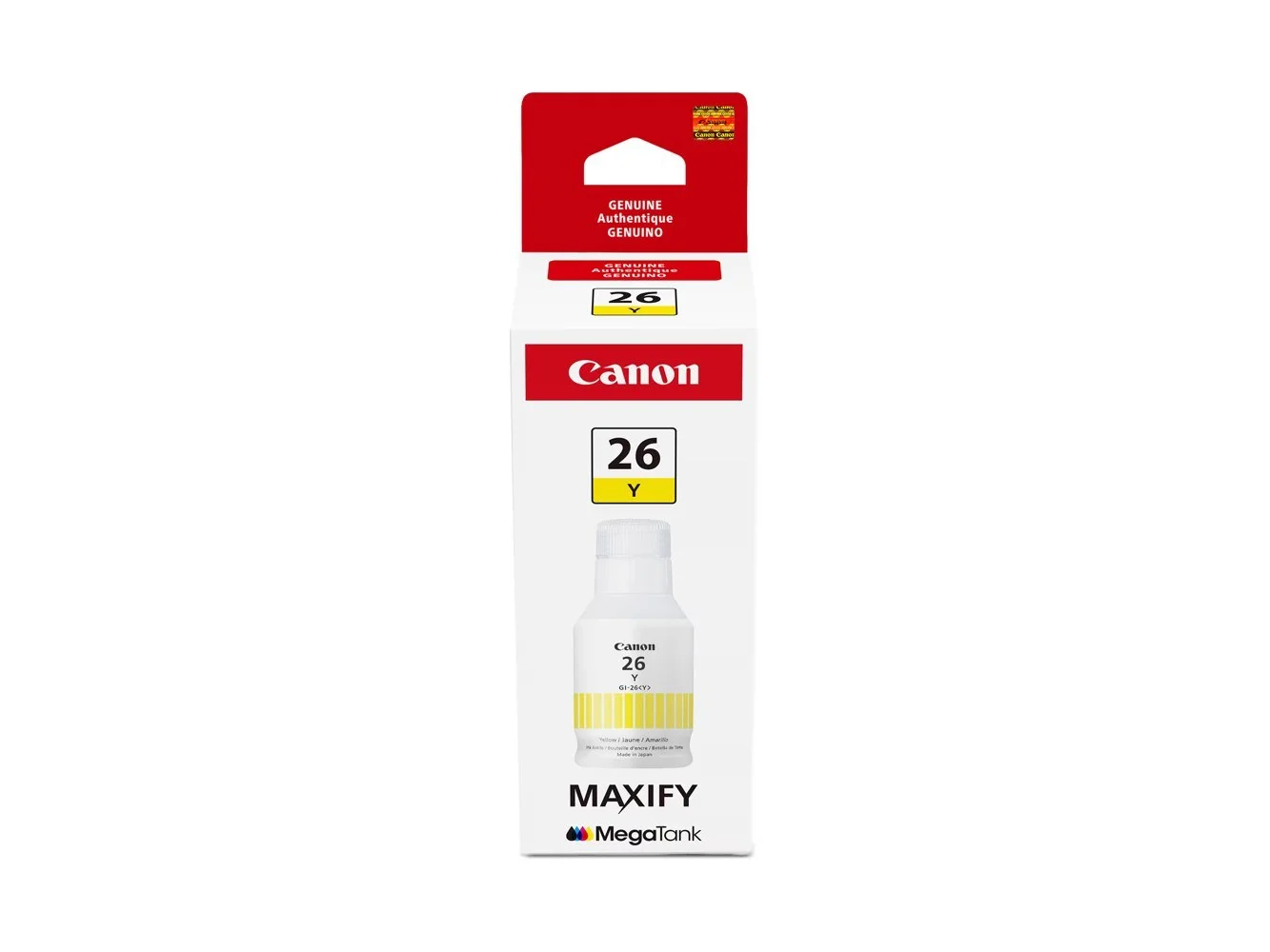 **Canon - MegaTank GI-26 Ink Bottle - Pigment Yellow**