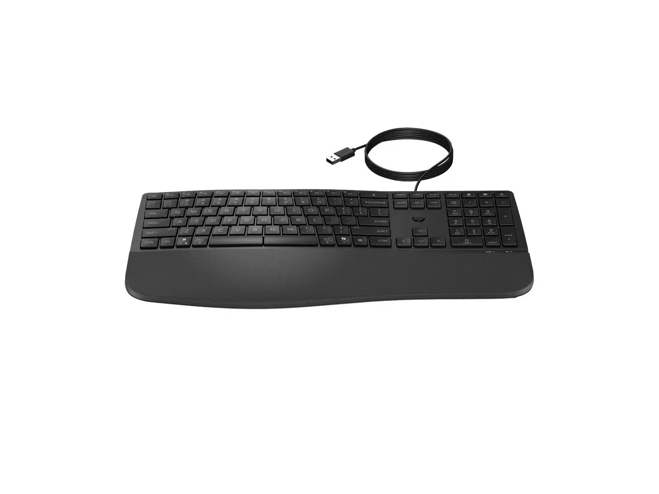 **HP - 485 Comfort Wired Keyboard for business - Black**
