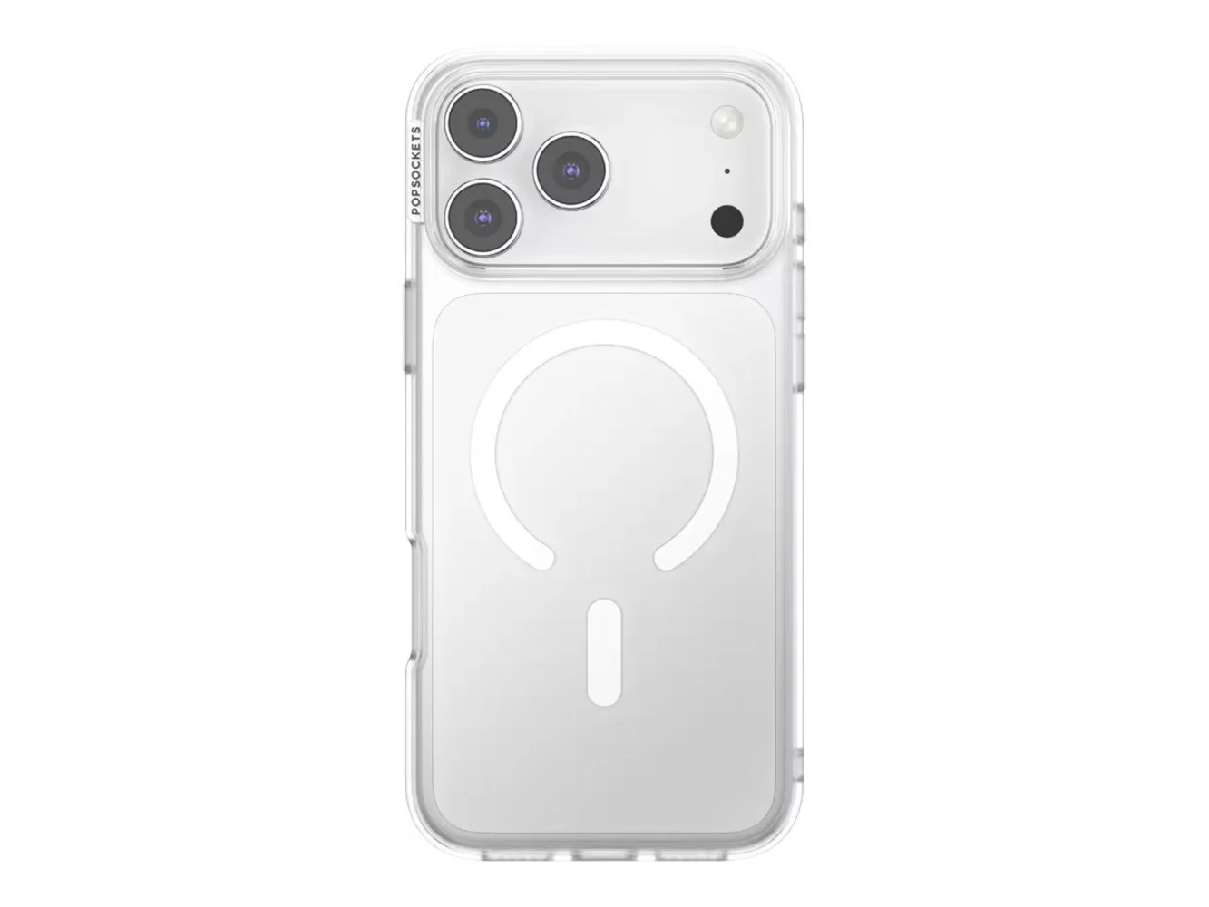 **PopSockets - MagSafe PopCase for Apple iPhone 17 Pro Max Case with Customizable Graphic Case Insert (digital code) - Clear**