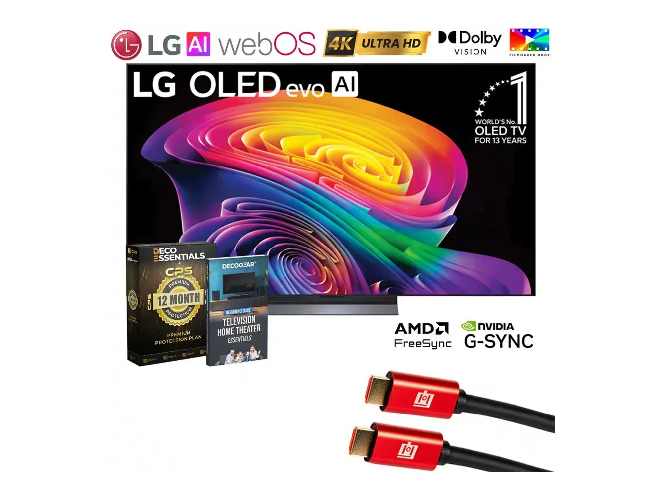 **Bundle - LG - 48" OLED evo AI C6 4K Smart webOS TV (2026) + 1 Year Extended Warranty Protection Package**