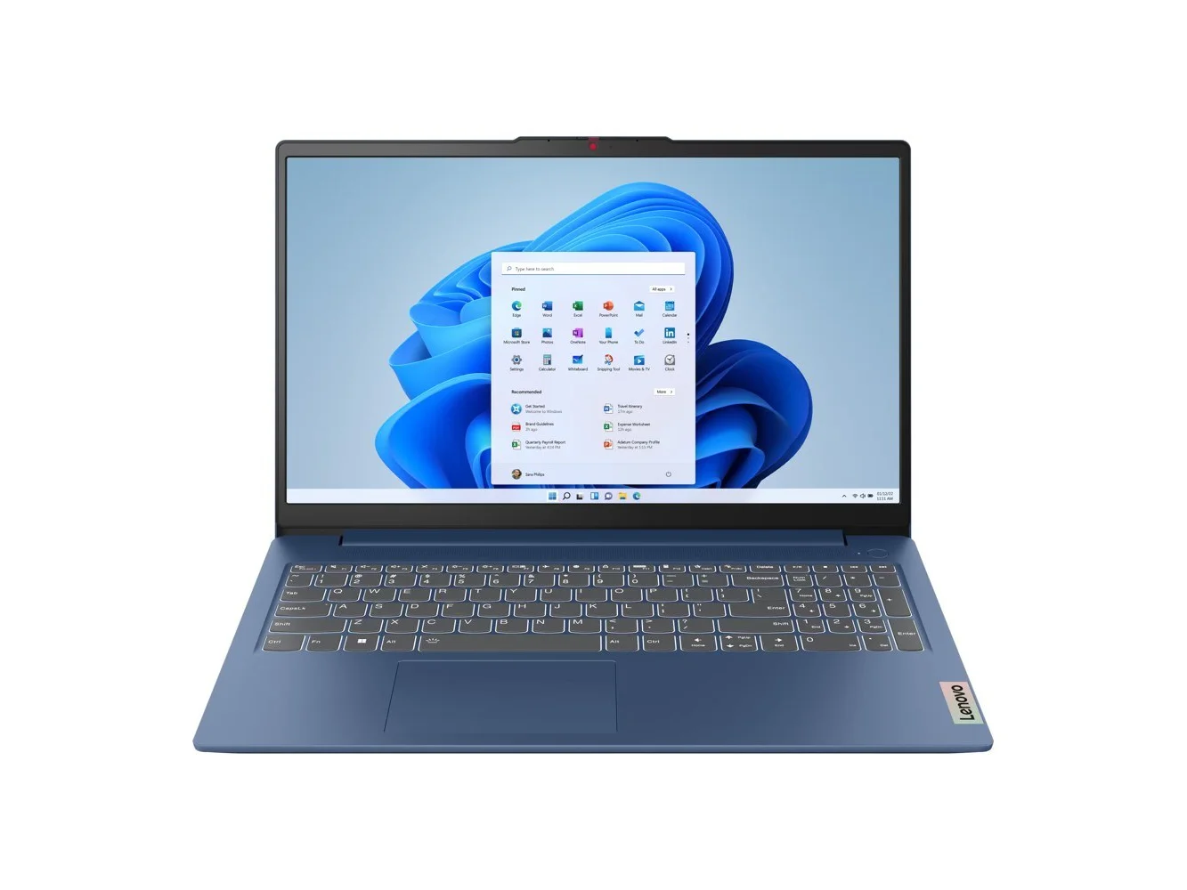 **Lenovo - IdeaPad Slim 3 15.6" Full HD Laptop - AMD Ryzen 5 40 2025 - 8GB Memory- 256GB SSD - Abyss Blue**