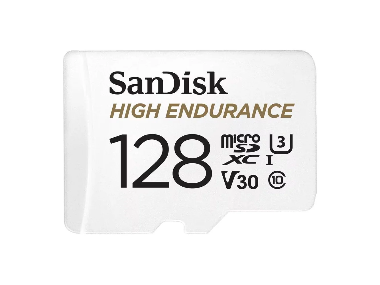 **SANDISK - 128GB High Endurance microSDXC C10, U3, V30, 4k UHD Memory Card with Adapter (SDSQQNR-128G-GN6IA)**