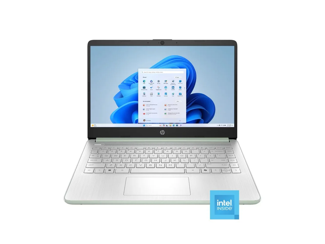 **HP - 14" Laptop - Intel N150 Processor - 4GB Memory - 128GB UFS - Willow Green**