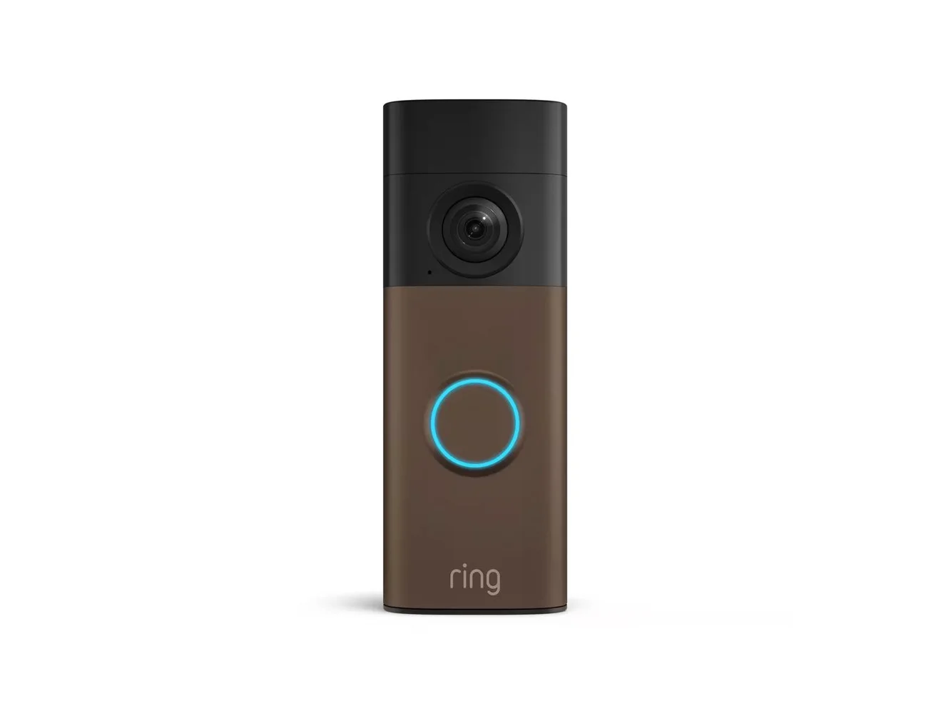 **Ring - Battery Doorbell (newest model) Retinal 2K with wide-angle video, up to 6x Zoom, Two-Way Talk, and Built-In Battery - Matte Mocha**