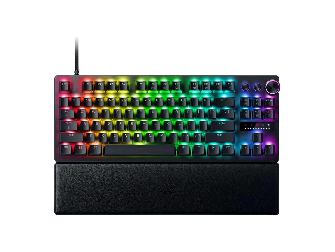 **Razer - Huntsman V3 Pro TKL Wired Analog Optical Linear Switch Gaming Keyboard with Snap Tap - Black**