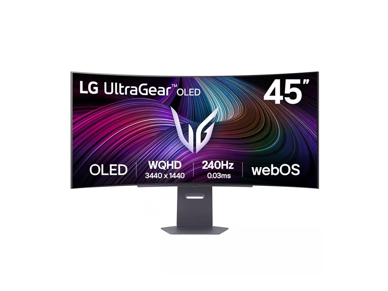 **LG - UltraGear 45" OLED QHD 240Hz 0.03ms G-Sync/FreeSync Premium Pro Smart Gaming Monitor with DisplayHDR 400 TRUE - Black**