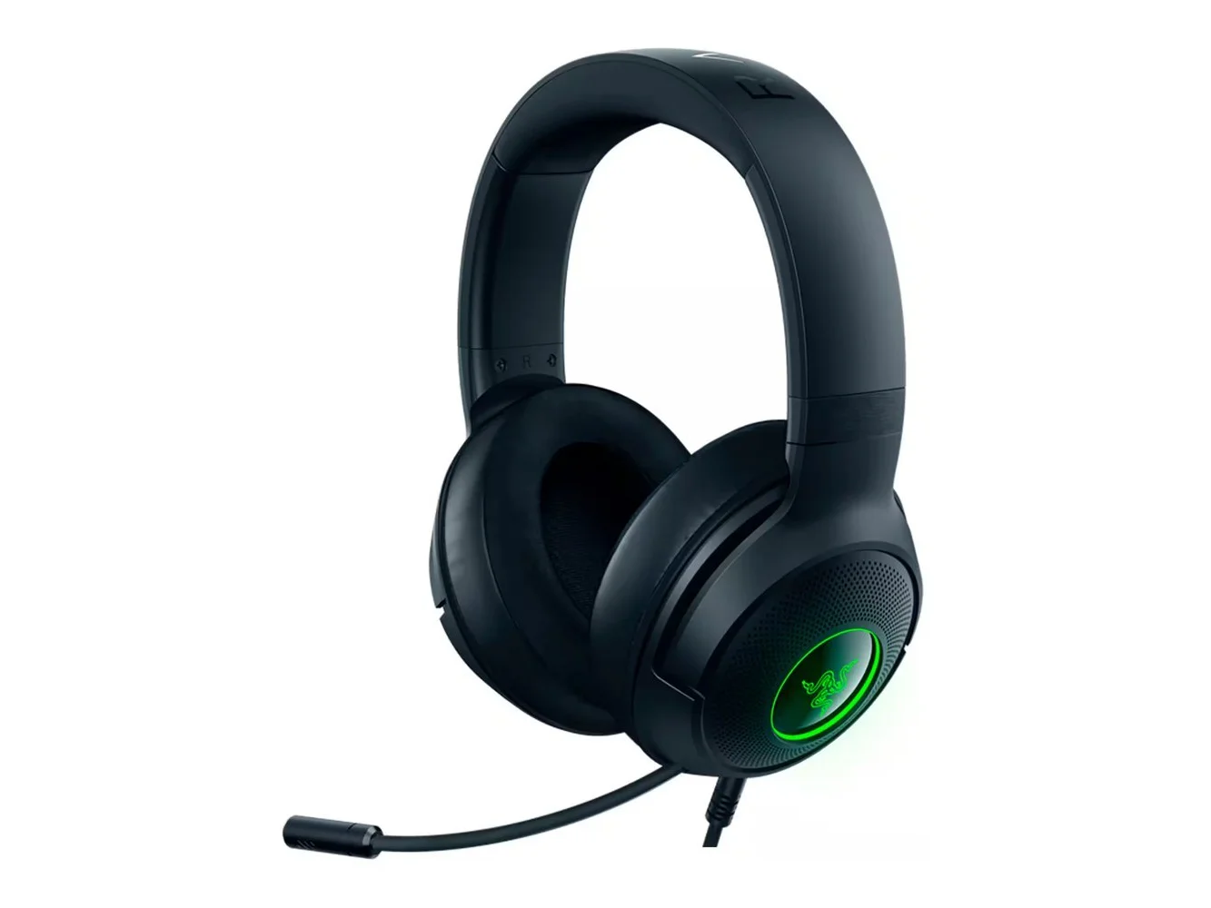 **Razer - Kraken V3 X Wired Over-the-Ear Gaming Headset for PC, Mac, and Playstation 4 - Black**