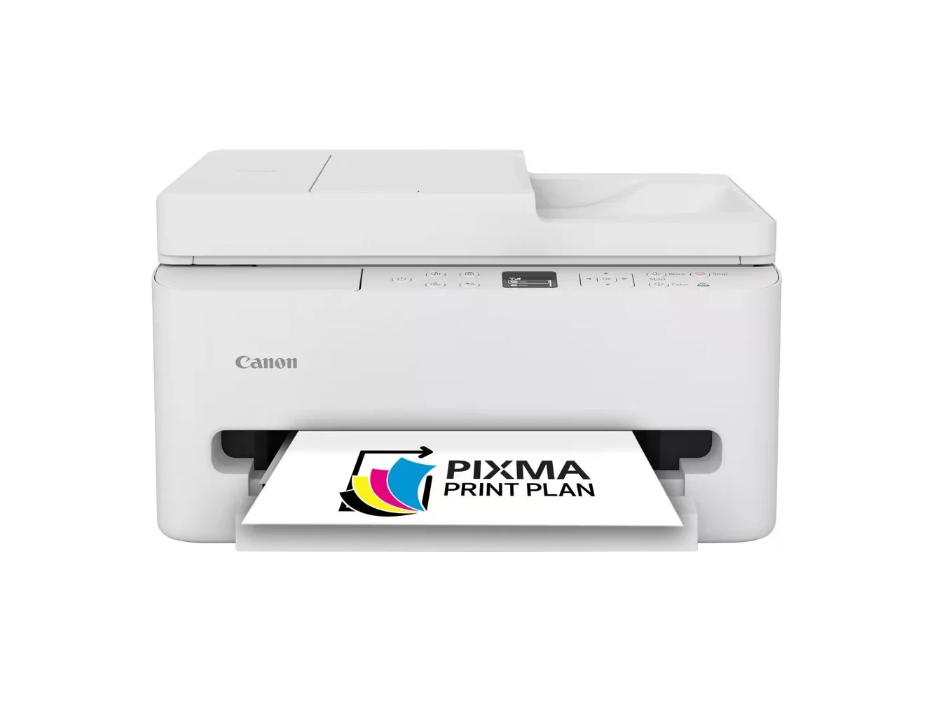 **Canon - PIXMA TR7120 Wireless All-In-One Inkjet Printer with ADF - White**