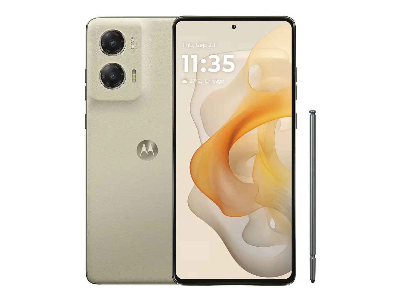 **Motorola - moto g stylus 5G 2024 256GB (Unlocked) - Caramel Latte**