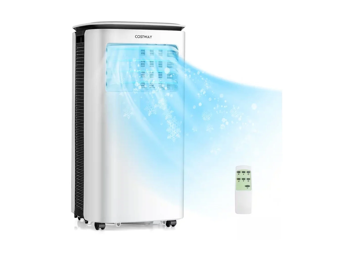 **Costway - 6500 BTU Air Cooler 3 in 1 Portable Air Conditioner Cools up to 350 sq.ft w/Fan & Dehumidifier - White**
