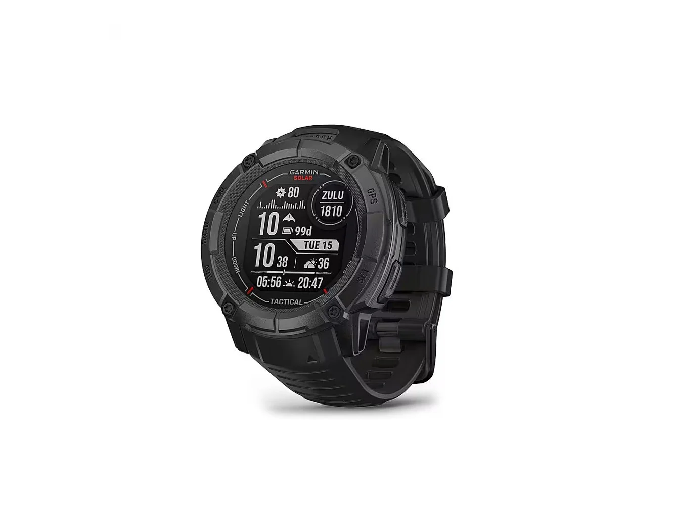 **Garmin - Instinct 2X Solar Tactical Edition Smartwatch 50 mm Fiber-reinforced Polymer - Black - (2023)**