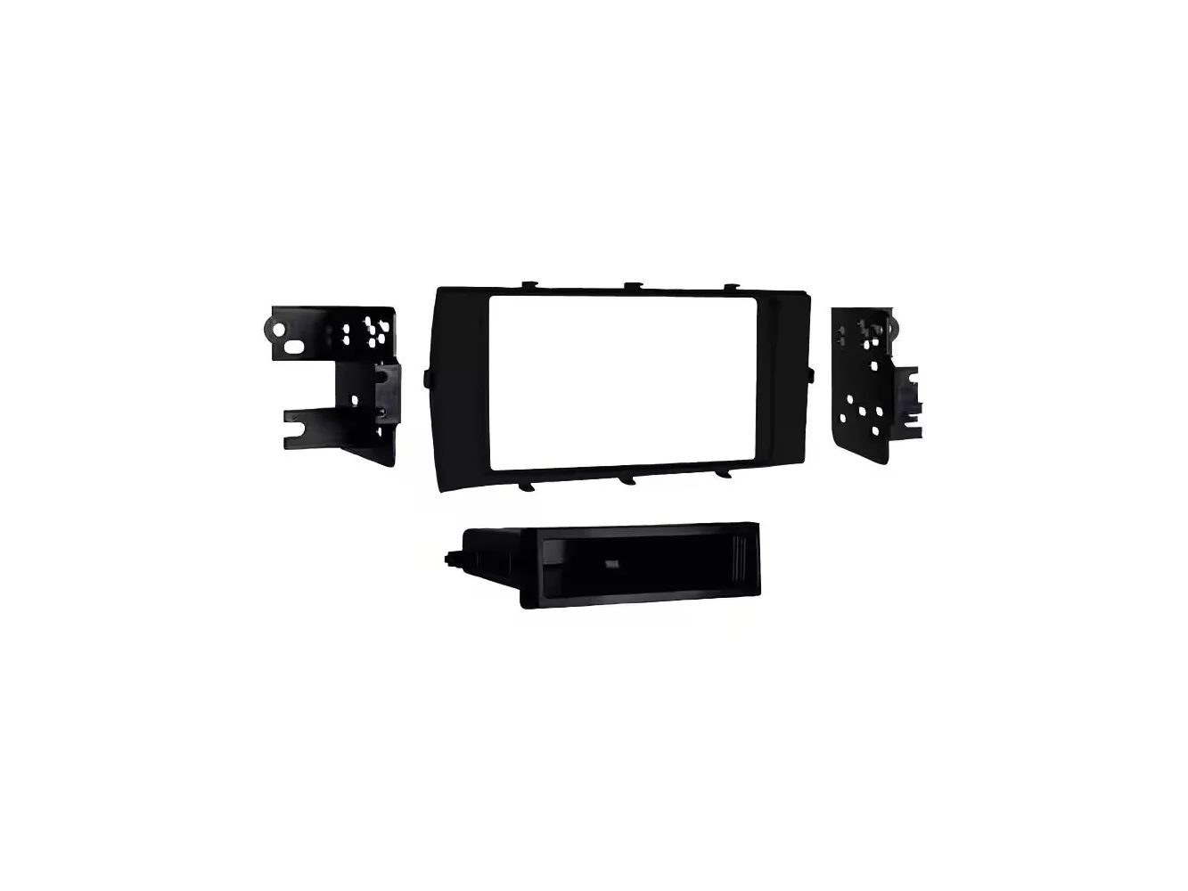 **Metra - Dash Kit for Select 2012-2014 Toyota Prius DIN - Black**