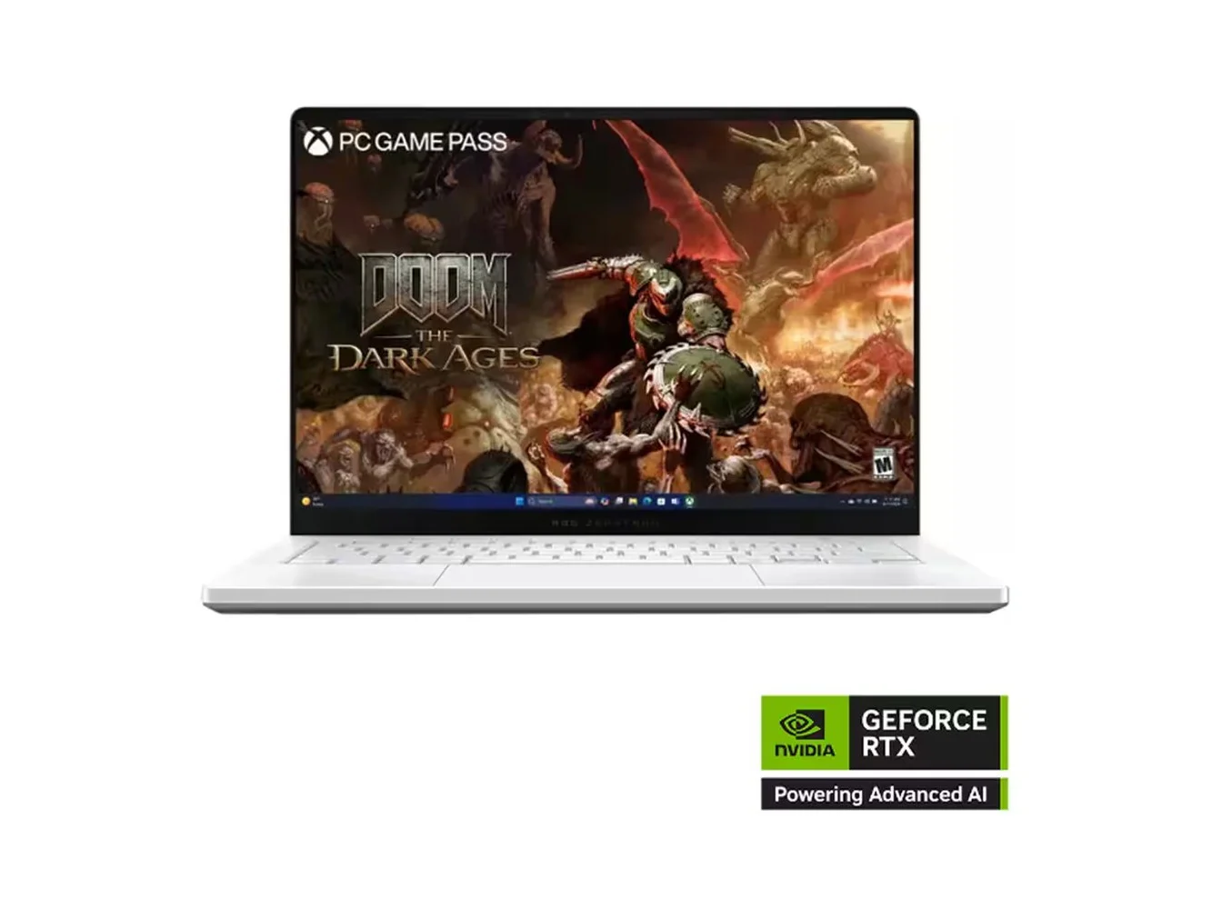 **ASUS - ROG Zephyrus G14 14" 3K OLED 120Hz Gaming Laptop - AMD Ryzen 9 270 - 16GB Memory - GeForce RTX 5060 - 1TB Storage - Platinum White**