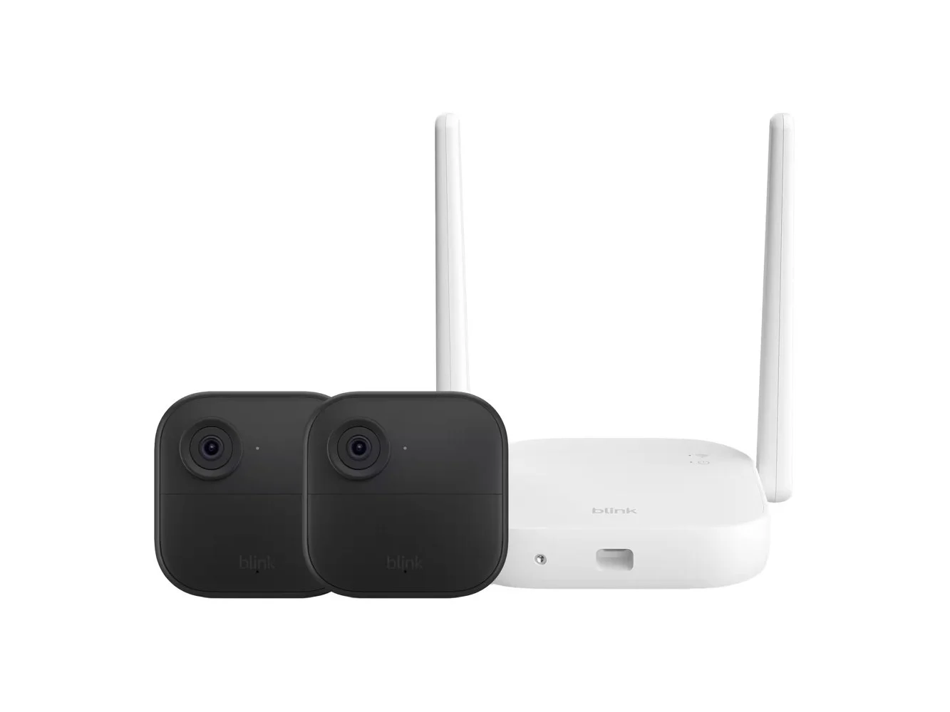 **Blink - Outdoor XR+ — Extended Range Battery-Powered Outdoor 4 Camera with 10x security coverage — 2 camera system - Black**