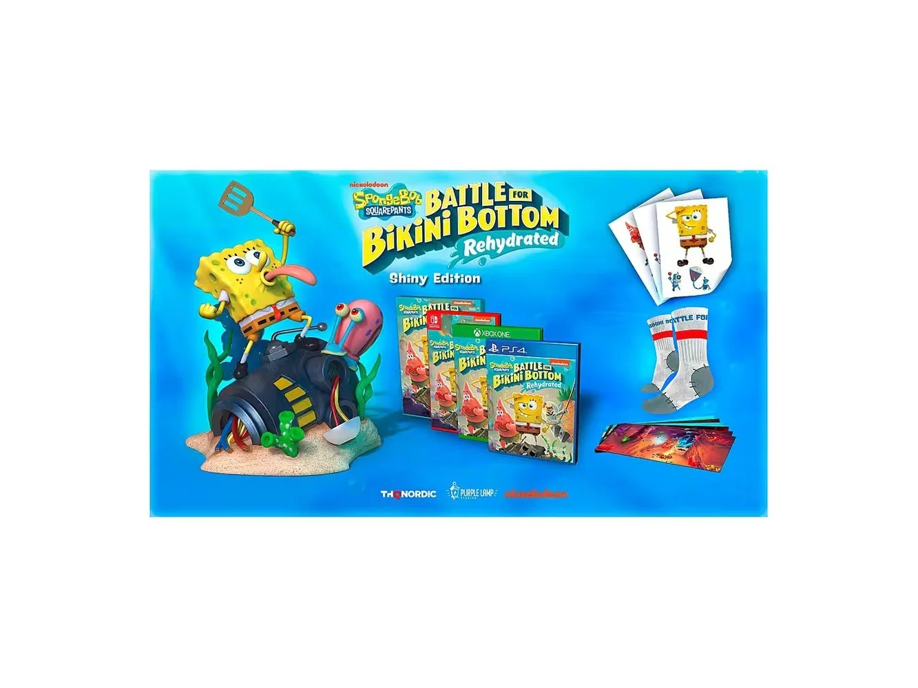 **SpongeBob SquarePants: Battle for Bikini Bottom - Rehydrated Shiny Edition - PlayStation 5, PlayStation 4**