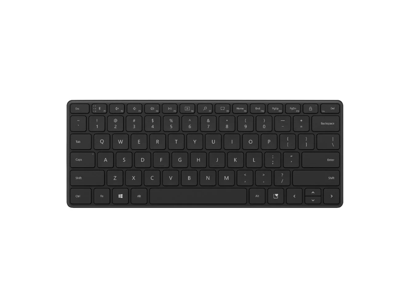 **Microsoft - Designer Compact Wireless Keyboard - Matte Black**
