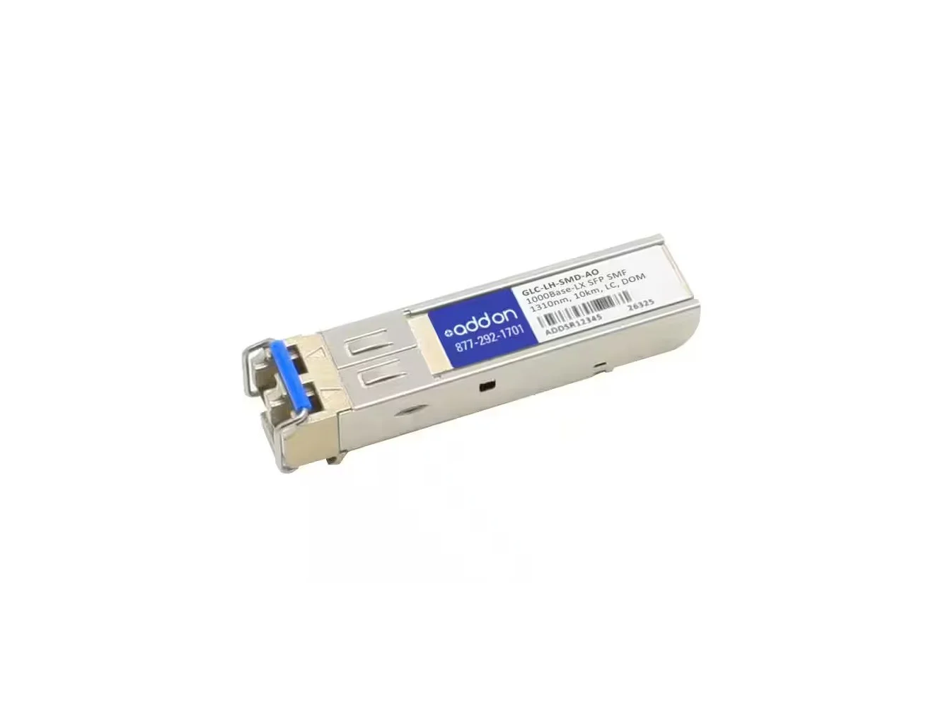 **AddOn - Cisco® GLC-LH-SMD Compatible TAA 1000Base-LX SFP Transceiver (SMF, 1310nm, 10km, LC, DOM) - 1 x 1000Base-LX/LH - Black**