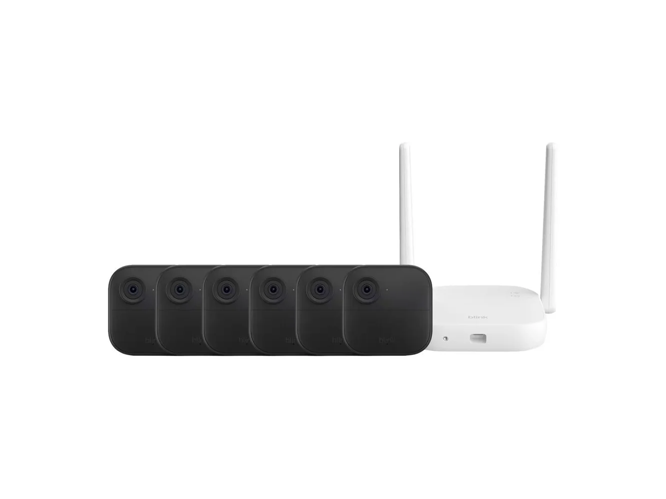 **Blink - Outdoor XR+ — Extended Range Battery-Powered Outdoor 4 Camera with 10x security coverage — 6 camera system - Black**