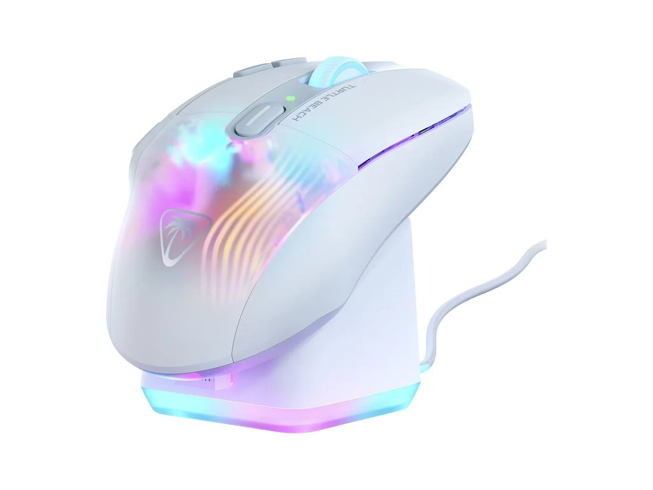 **Turtle Beach - Kone XP Air Wireless Optical Gaming Mouse with Charging Dock and AIMO RGB Lighting - Wireless - White**