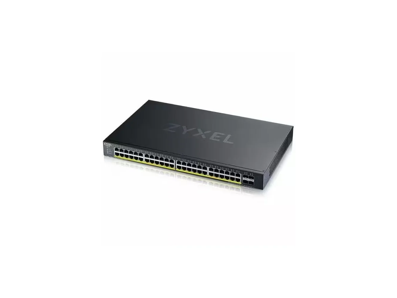 **ZYXEL - 48-port GbE PoE Lite-L3 Smart Managed Switch with 4 10G Uplink - 48 Ports - Manageable - Gigabit Ethernet, 10 - Black**