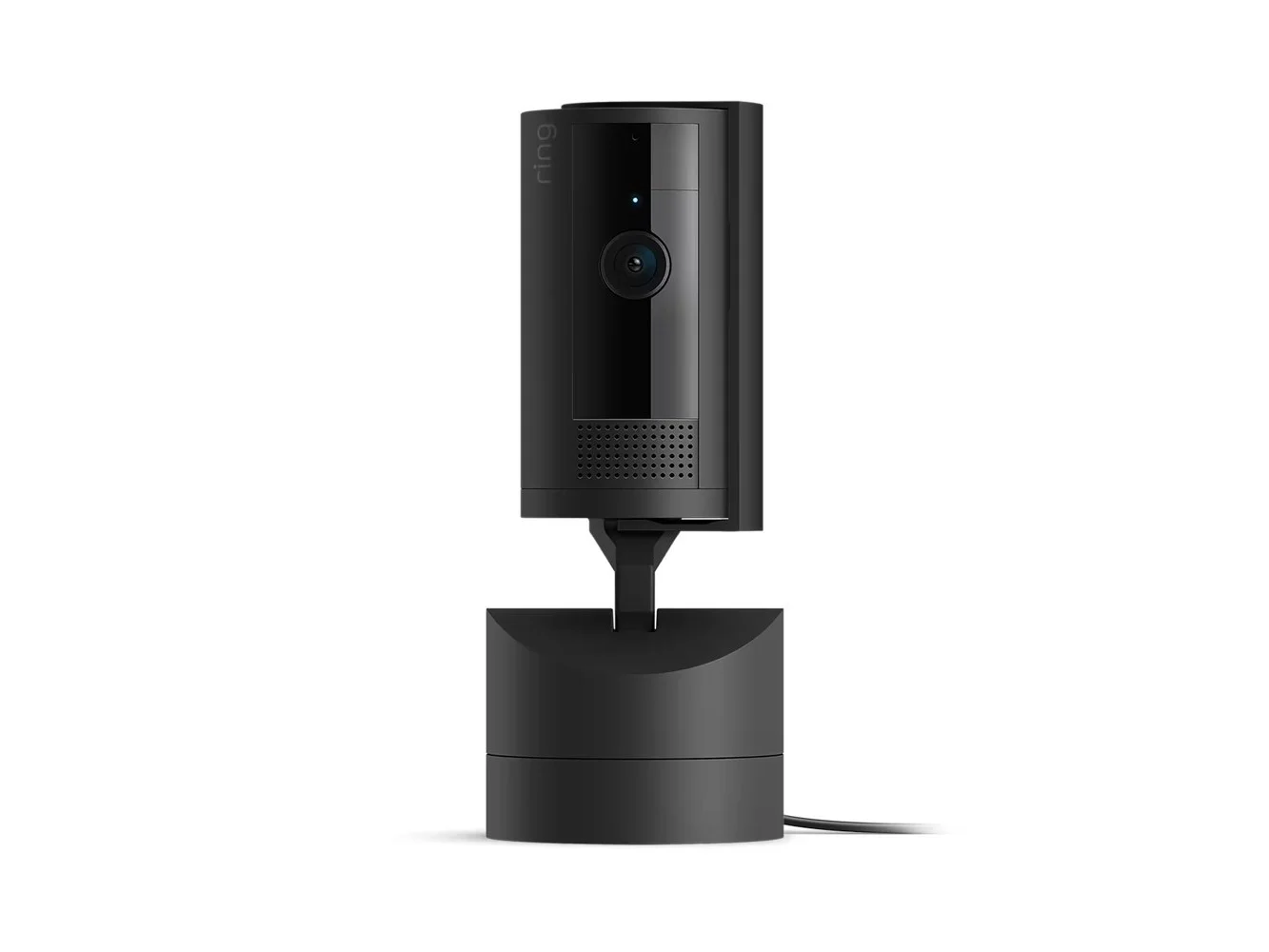 **Ring - Pan-Tilt Indoor Security Cam with 360° Horizontal Pan Coverage, Live View & Two-Way Talk, and HD Video - Black**