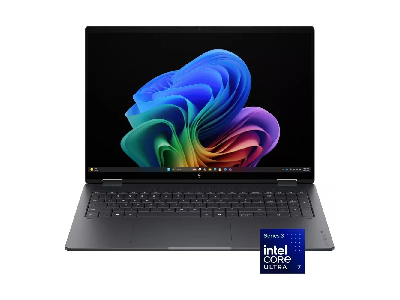 **HP - OmniBook X Flip 2-in-1 - 16" 2K OLED Touchscreen Laptop - Intel Core Ultra 7 (2026) - 16GB Memory - 1TB SSD - Copilot+ - Eclipse Gray**