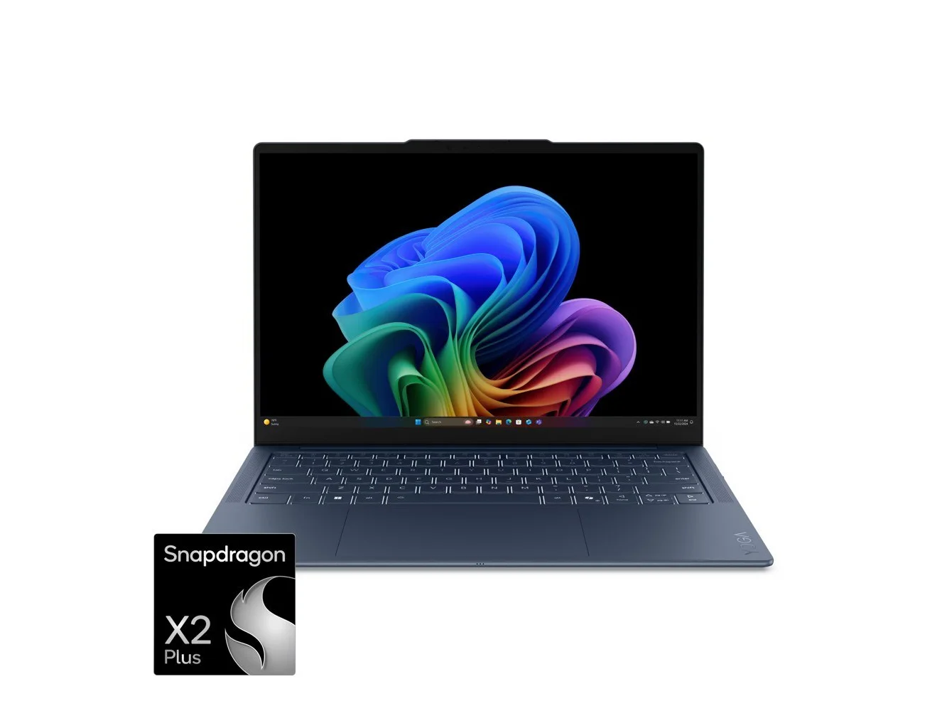 **Lenovo - Yoga Slim 7x 14" 2K OLED Touchscreen Laptop- Snapdragon X2 Plus X2P-42-100 2026 - 16GB Memory- 512GB SSD - Copilot+ PC - Cosmic Blue**