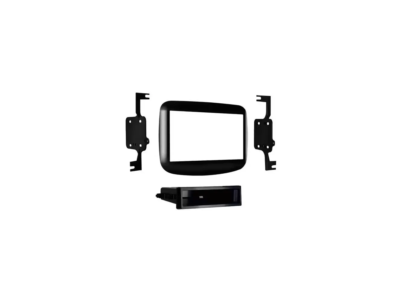 **Metra - Dash Kit for Select 2013-2016 Dodge Dart DIN DDIN - High Gloss Black**