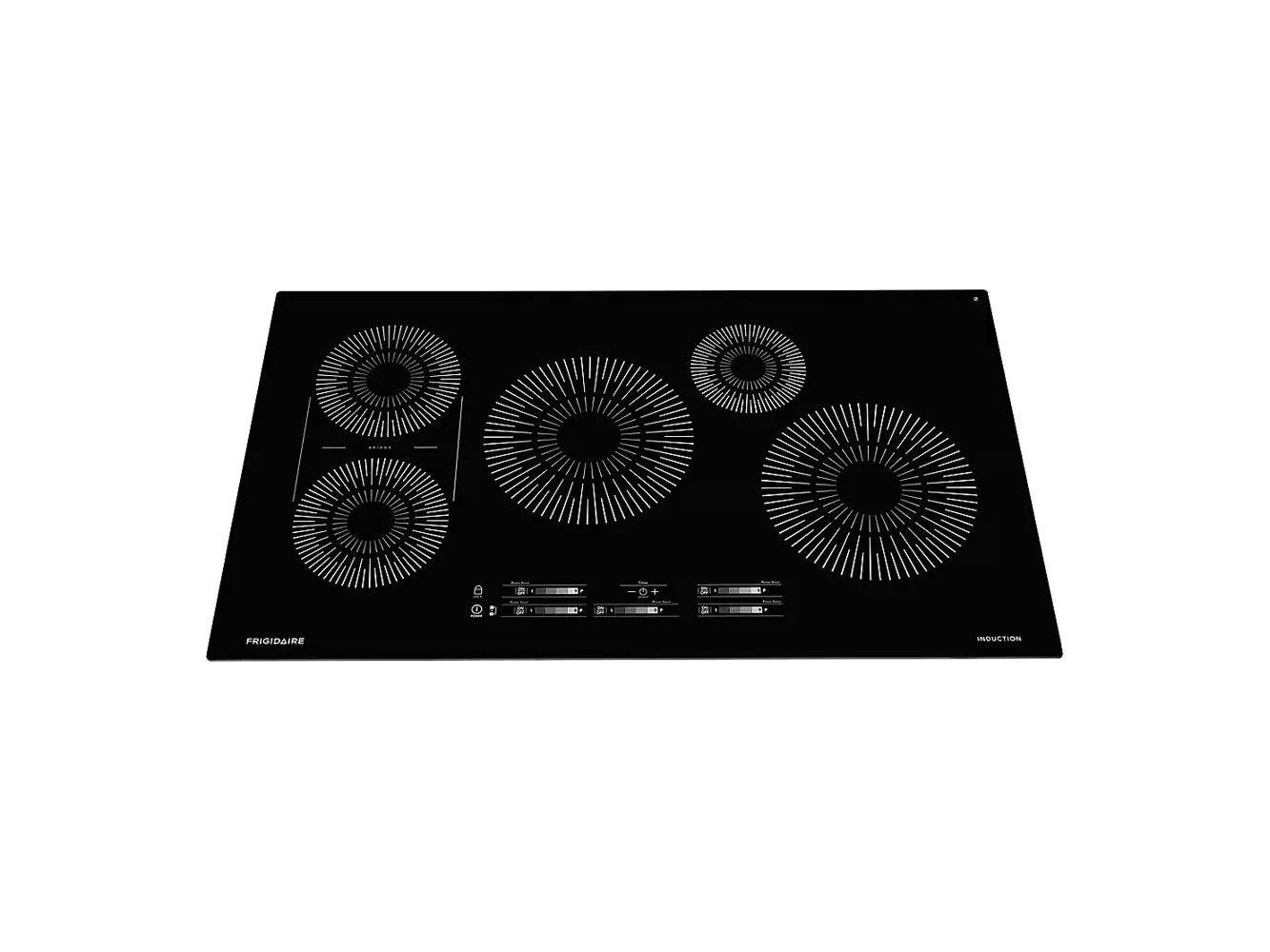 **Frigidaire - 36 in. Wide 5 Elements Built-in Electric Induction Cooktop - Black**