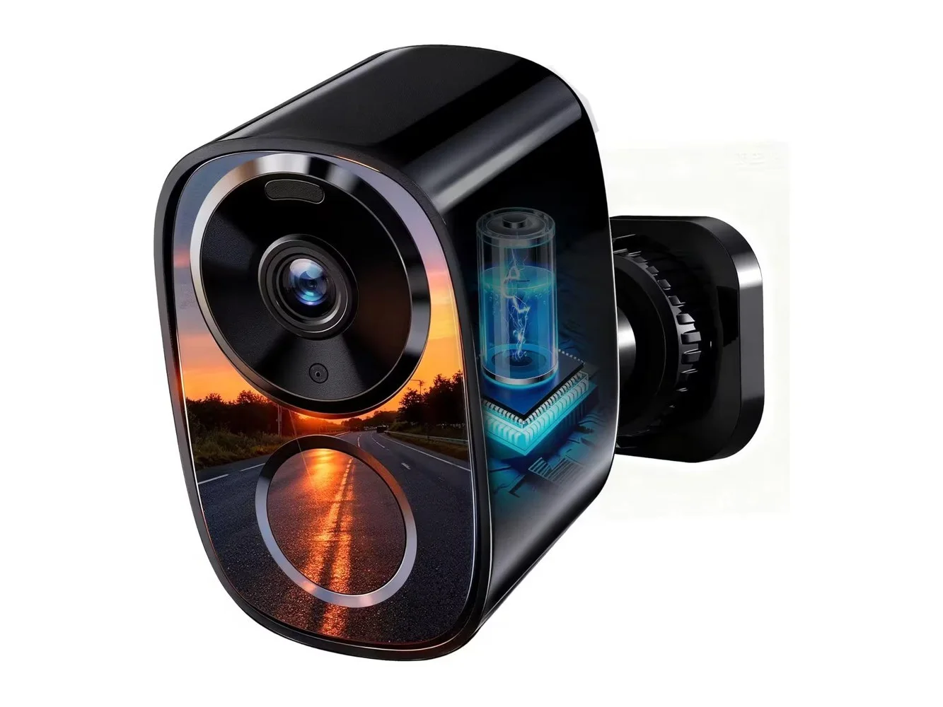 **Core Tech - 2K Outdoor Security Camera, Dual-Band WiFi 2.4G/5G, Motion Detection, Night Vision, IP66, 2-Way Audio - Black**