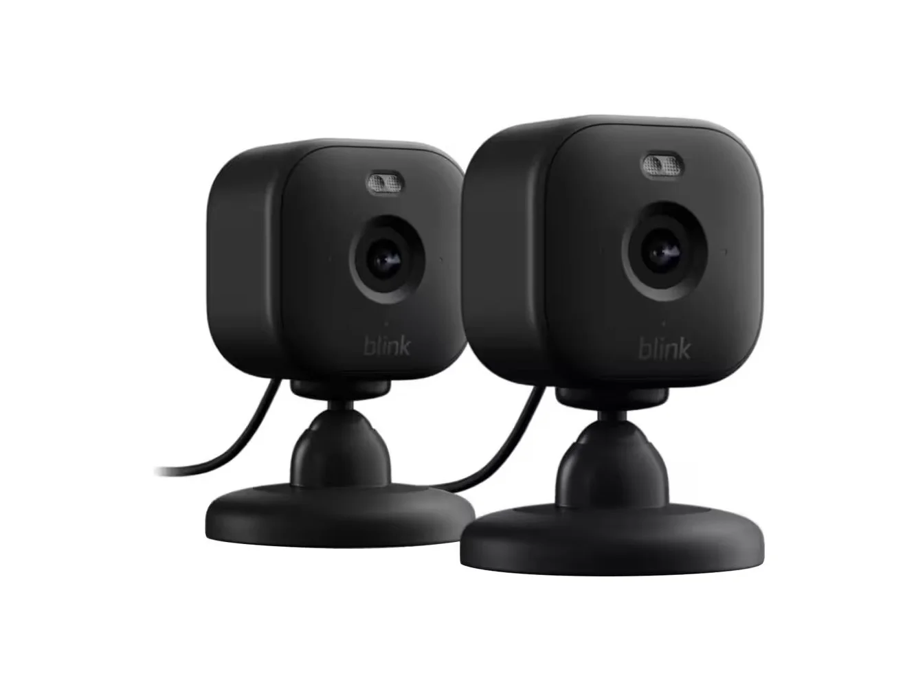 **Blink - Mini 2 - Home Security & Pet Camera(s) with HD video, color night view, motion detection, two-way audio - 2 cam - Black**
