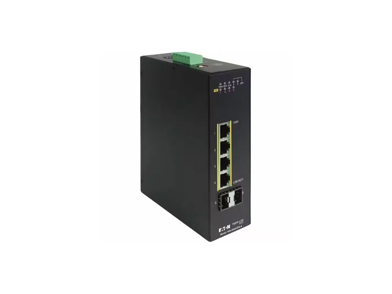 **Tripp Lite - series NGI-S04C2P4-4 Ethernet Switch - 4 Ports - Manageable - Gigabit Ethernet, Fast Ethernet, Ethernet - Black**