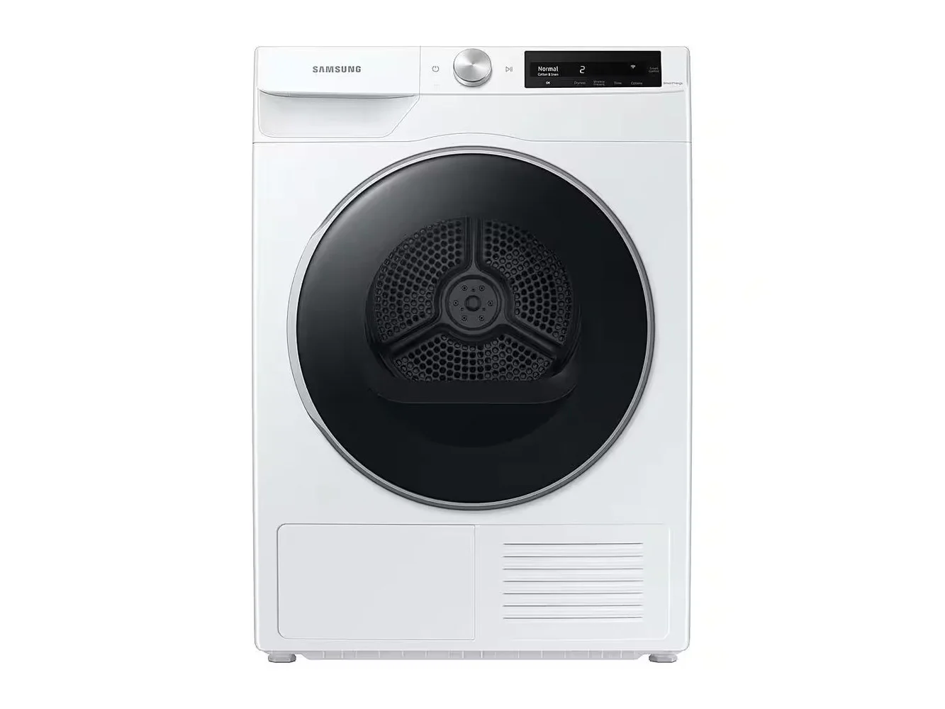 **Samsung - 4.0 Cu. Ft. Stackable Smart Electric Dryer with Ventless Heat Pump - White**