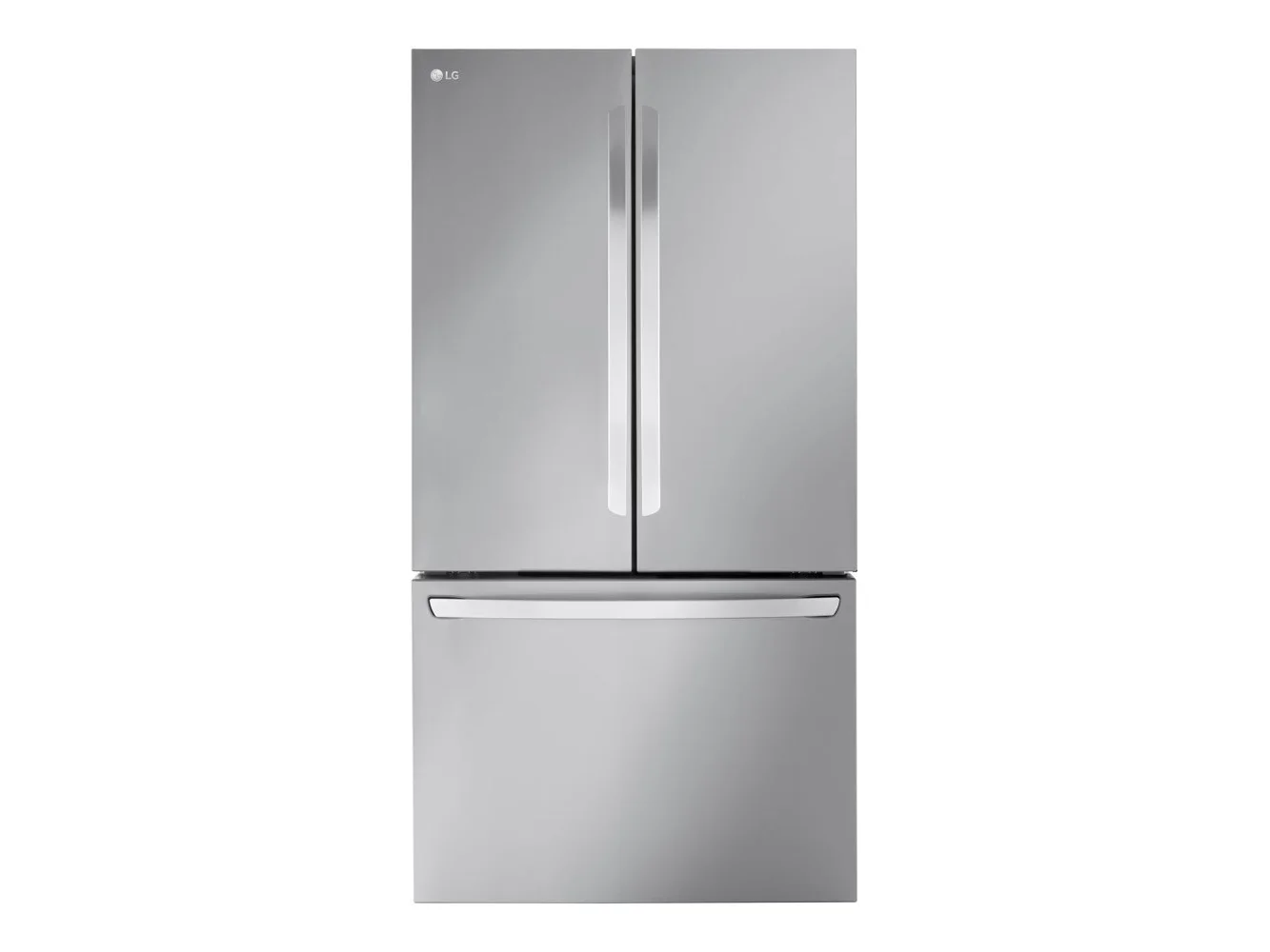 **LG - 36-in Wide Standard-Depth MAX 31.7 Cu. Ft. French Door Smart Refrigerator with Internal Water Dispenser - Stainless Steel**
