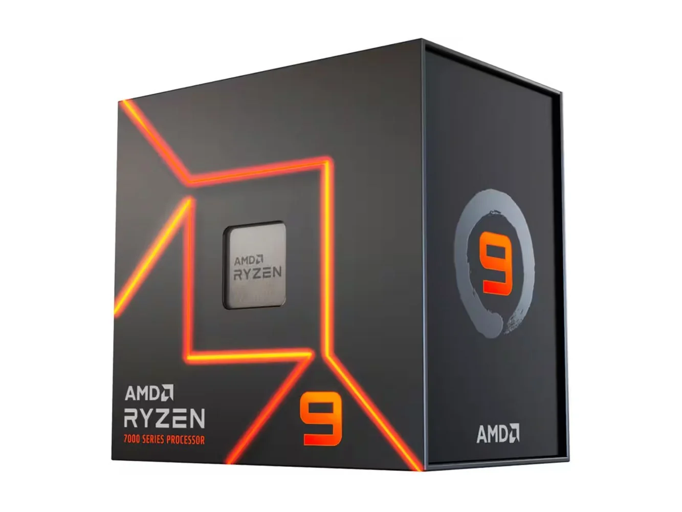 **AMD - Ryzen 9 7900X 12-Core - 24-Thread 4.7 GHz (5.6 GHz Max Boost) Socket AM5 PCI Express 5.0 Unlocked Desktop Processor - Silver**