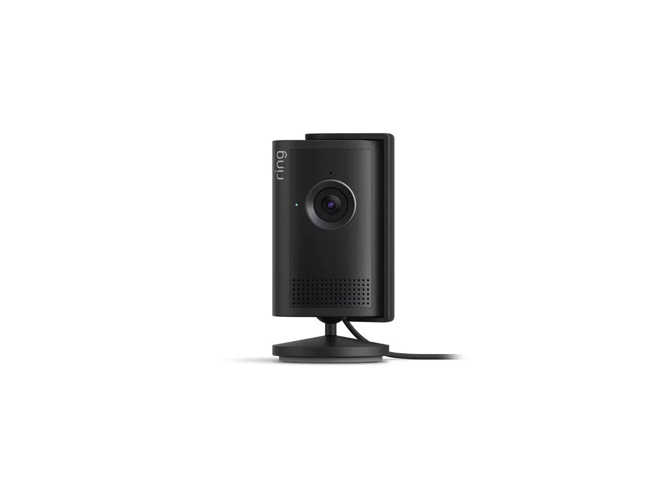 **Ring - Indoor Cam Plus, Plug-In, Retinal 2K for enhanced video quality, 6x Zoom, Night Vision for color in near dark - Black**
