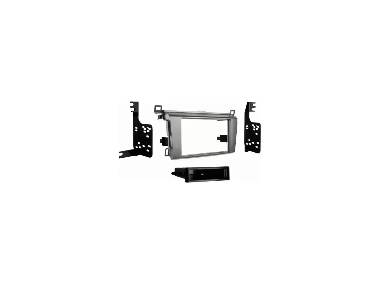 **Metra - Dash Kit for Select 2013-2018 Toyota RAV4 DIN - Gray**