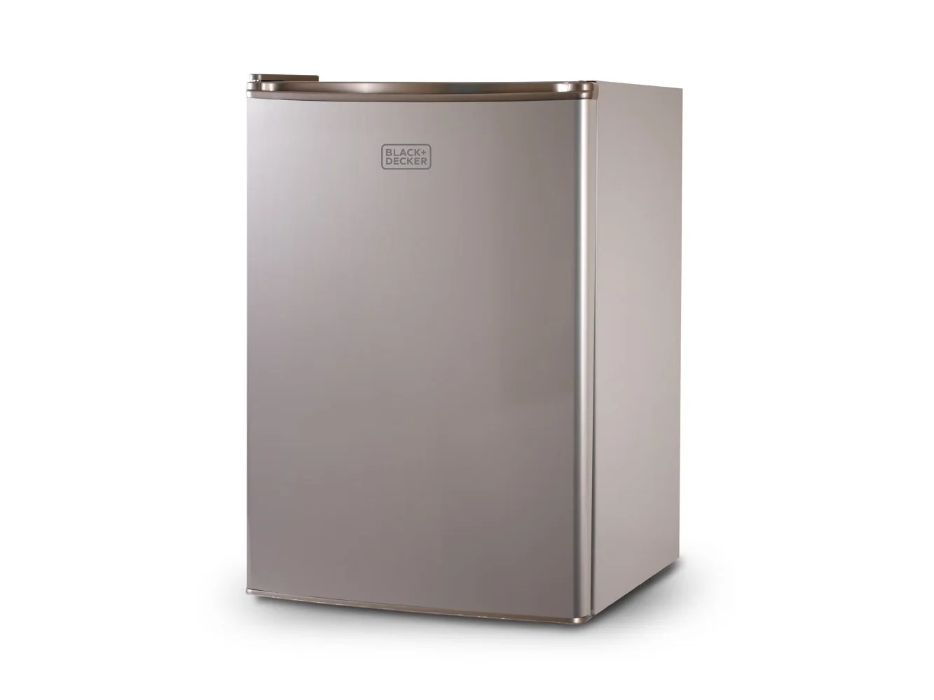 **Black+Decker - BCRK Series 2.5 cu. ft. Freestanding Mini Fridge with Freezer - Silver**