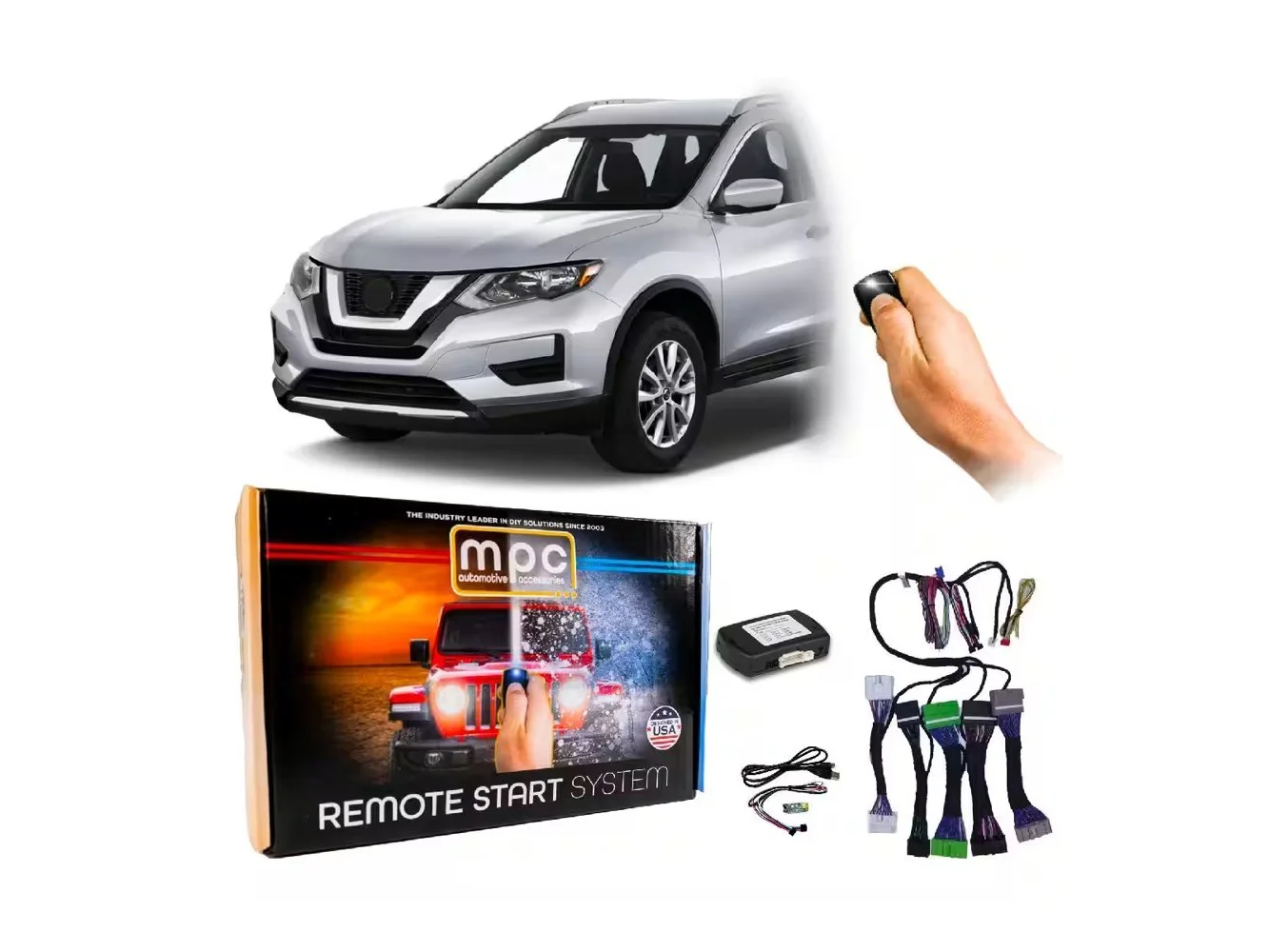 **MPC - Remote Start Kit for Nissan Rogue 2014-2020 (Gas, Automatic) - Uses Factory Remote - Black**