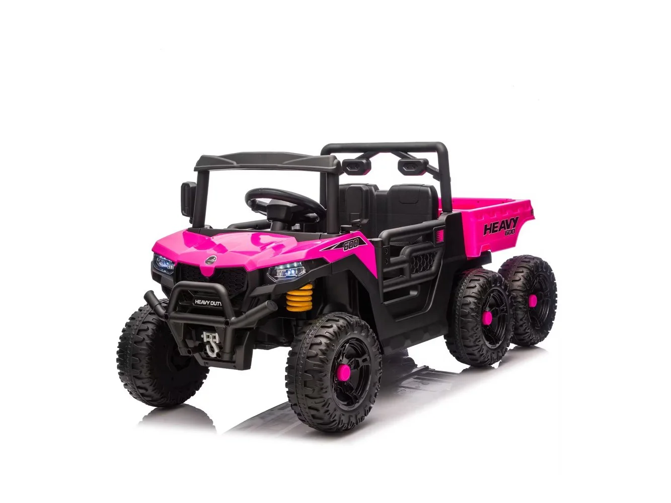 **Boyel Living - 3+ 24V Kids Ride On UTV with Parents Remote Control 110W Motor 4Wheel - Pink**