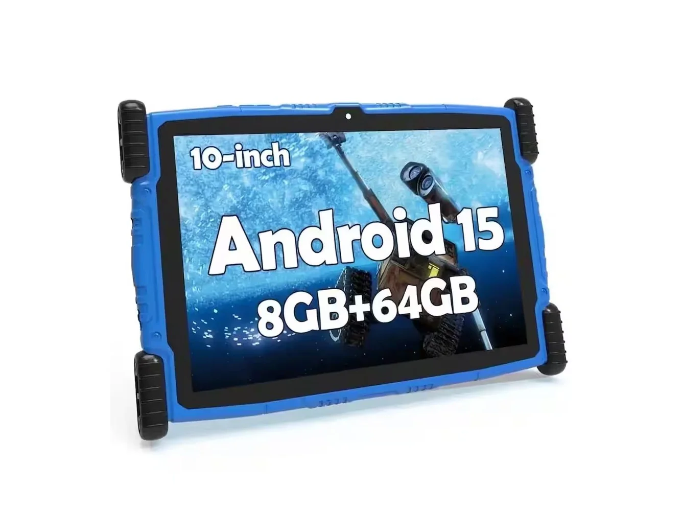 **MEIZE - Newest Kids Tablet Android tablet,10" Android Kids Tablet 8(4+4)GB+64GB with Kickstand, Kid-Friendly Interface - Blue**