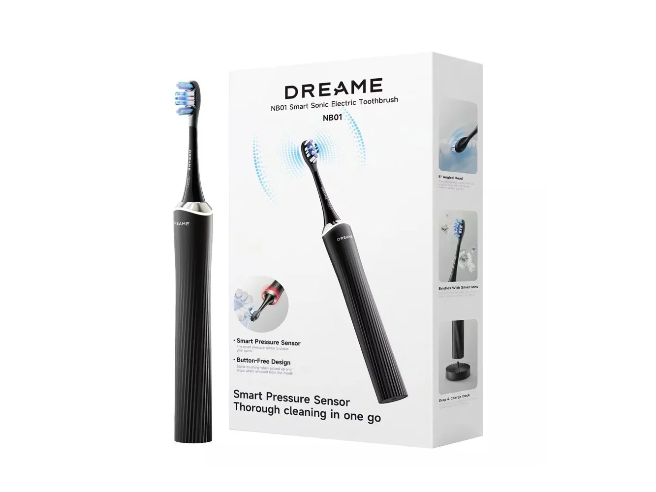 **Dreame - NB01 Smart Sonic Electric Toothbrush - Black**