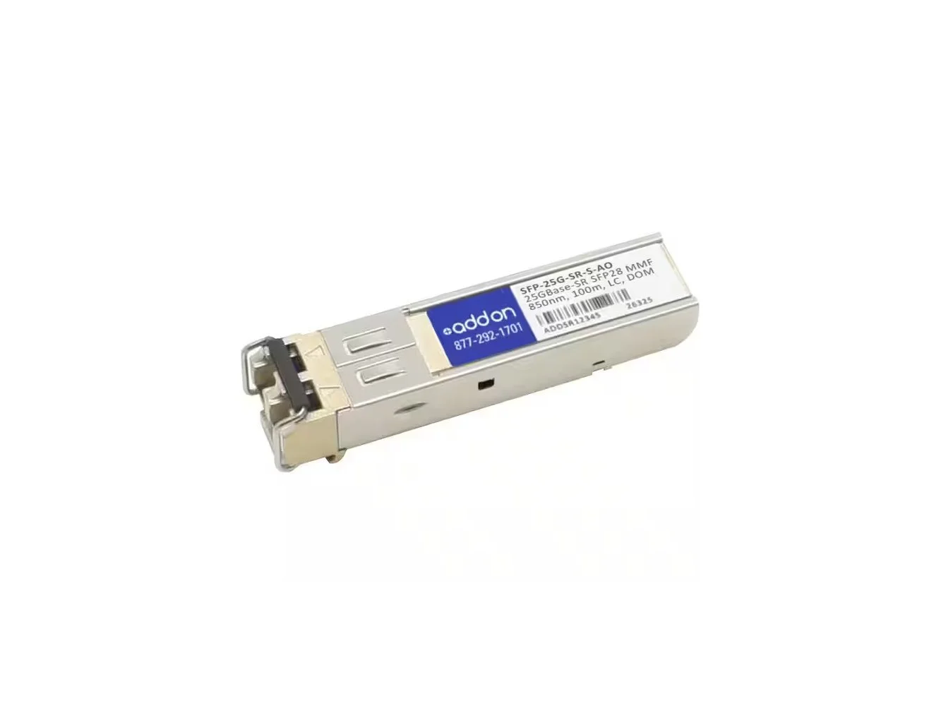 **AddOn - Cisco® SFP-25G-SR-S Compatible TAA 25GBase-SR SFP28 Transceiver (MMF, 850nm, 100m, LC, DOM) - For Optical - Black**