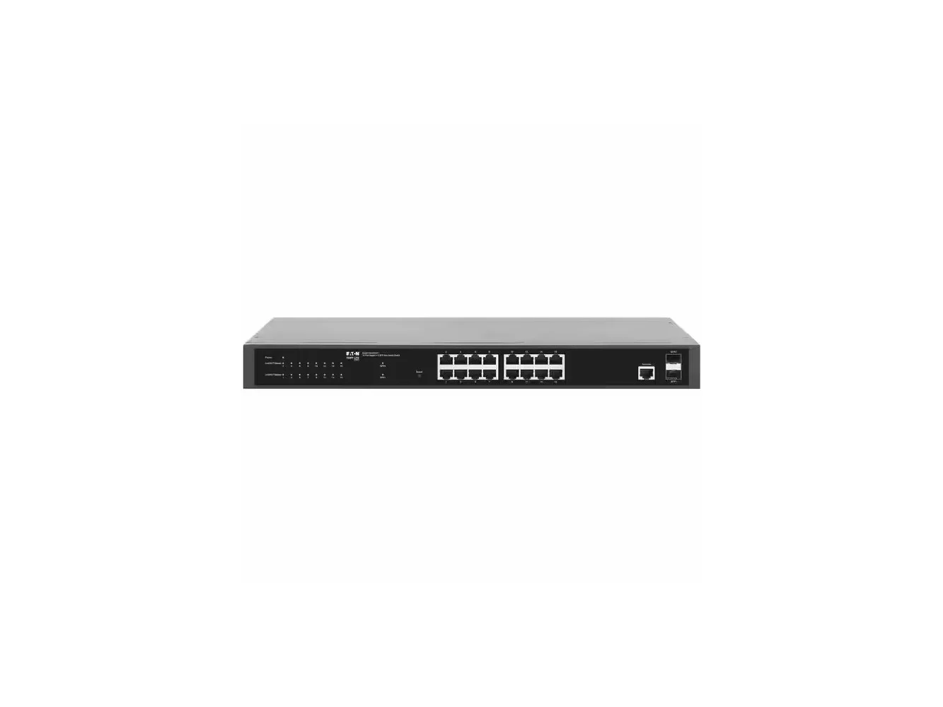 **Tripp Lite - series NGS16C2-1 Ethernet Switch - 16 Ports - Manageable - Gigabit Ethernet - 1000Base-SX, 1000Base-LX - Black**