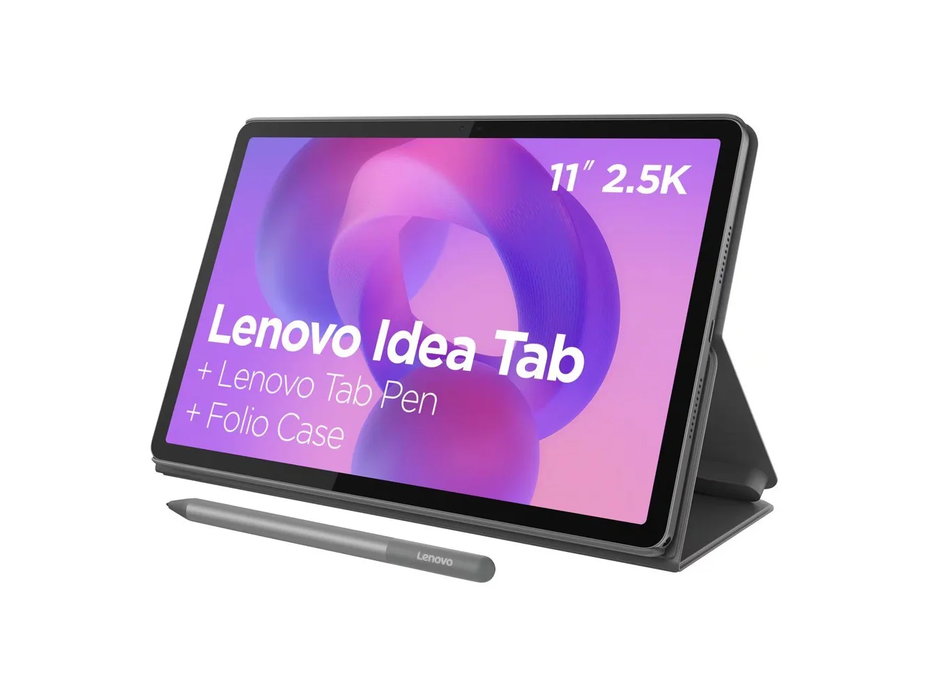 **Lenovo - Idea Tab - 11" 2.5K Tablet - 8GB RAM - 128GB UFS - with Tab Pen and Folio Case - Luna Grey**